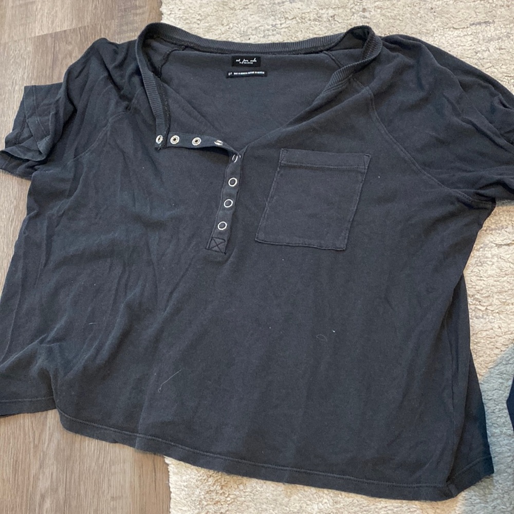 Urban outfitters navy blue t shirt